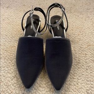 NWT Calvin Klein Velvet Metallic Dress Shoes